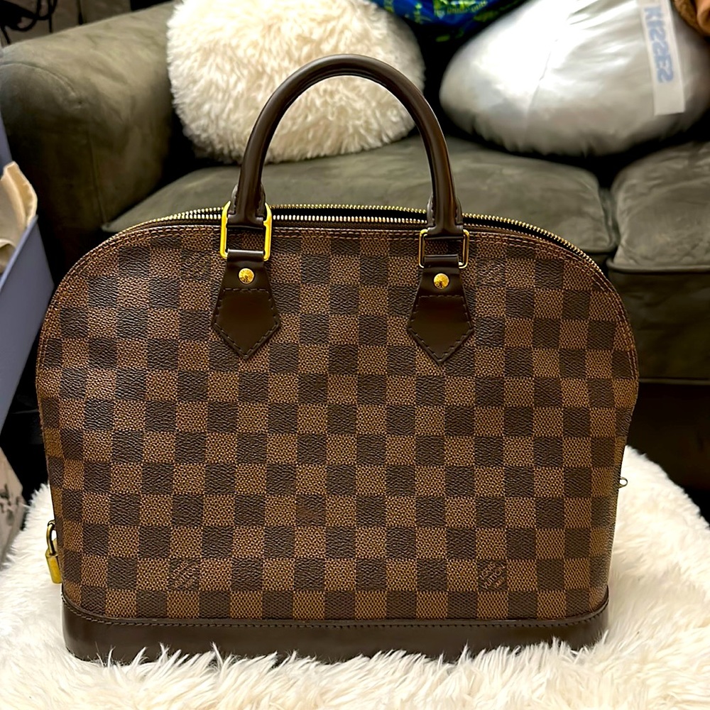 🎄Xmas Sale!! 🩷POPULAR!! Louis Vuitton Damier Ebene Alma PM🩷